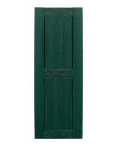 17.75" Wide - Exterior Vinyl Framed Board-n-Batten Shutters - Closed Weave