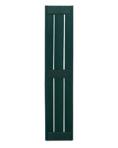7" Wide - Exterior Vinyl Framed Board-n-Batten Shutters - Open Weave