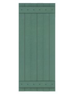20.75" Wide - Exterior Vinyl Board-n-Batten Shutters - Closed Weave