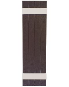 13.875" Wide - Exterior Vinyl Board-n-Batten Shutters - Closed Weave