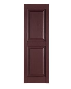 Premier One-Piece 15" Wide - Raised Panel Exterior Vinyl Shutters