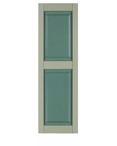 12" Wide - Exterior Vinyl Raised Panel Shutters