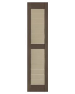 17.75" Wide - Exterior Vinyl Shaker Panel Shutters - Closed Weave
